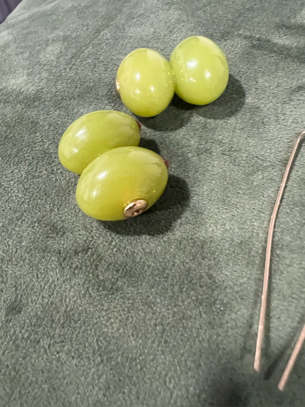 Olive with Pimento earrings. - Picture 3 of 12